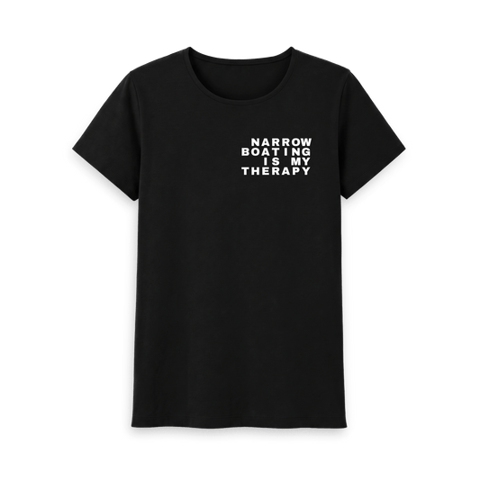 Black Printed T-shirt Front