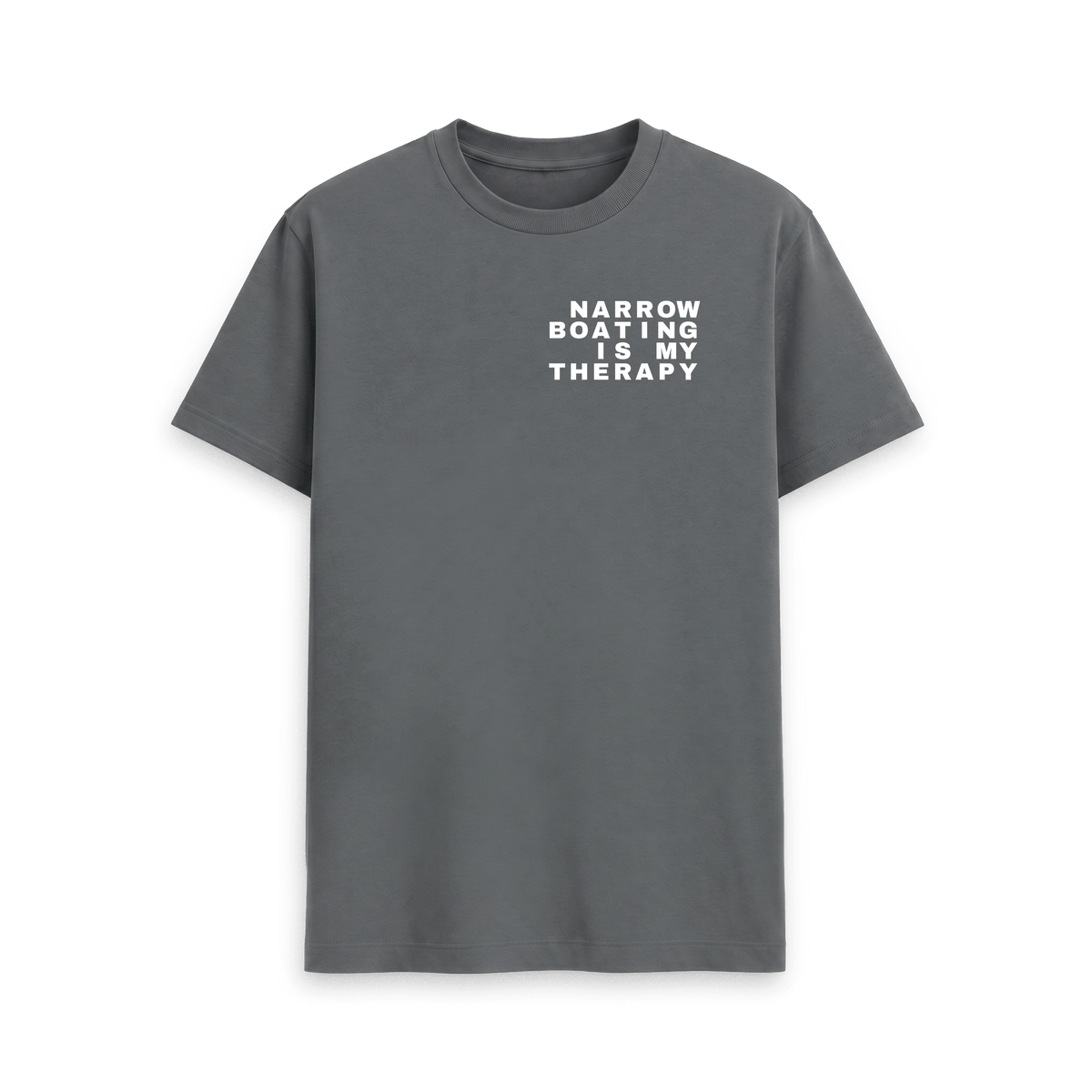 Slate Grey Printed T-shirt Front