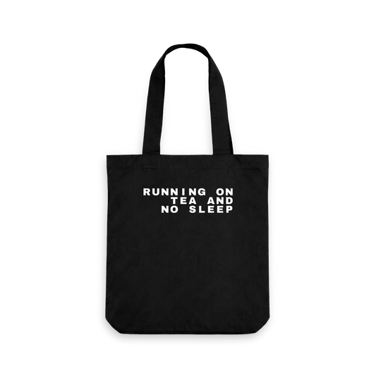 Black Printed Bag Front