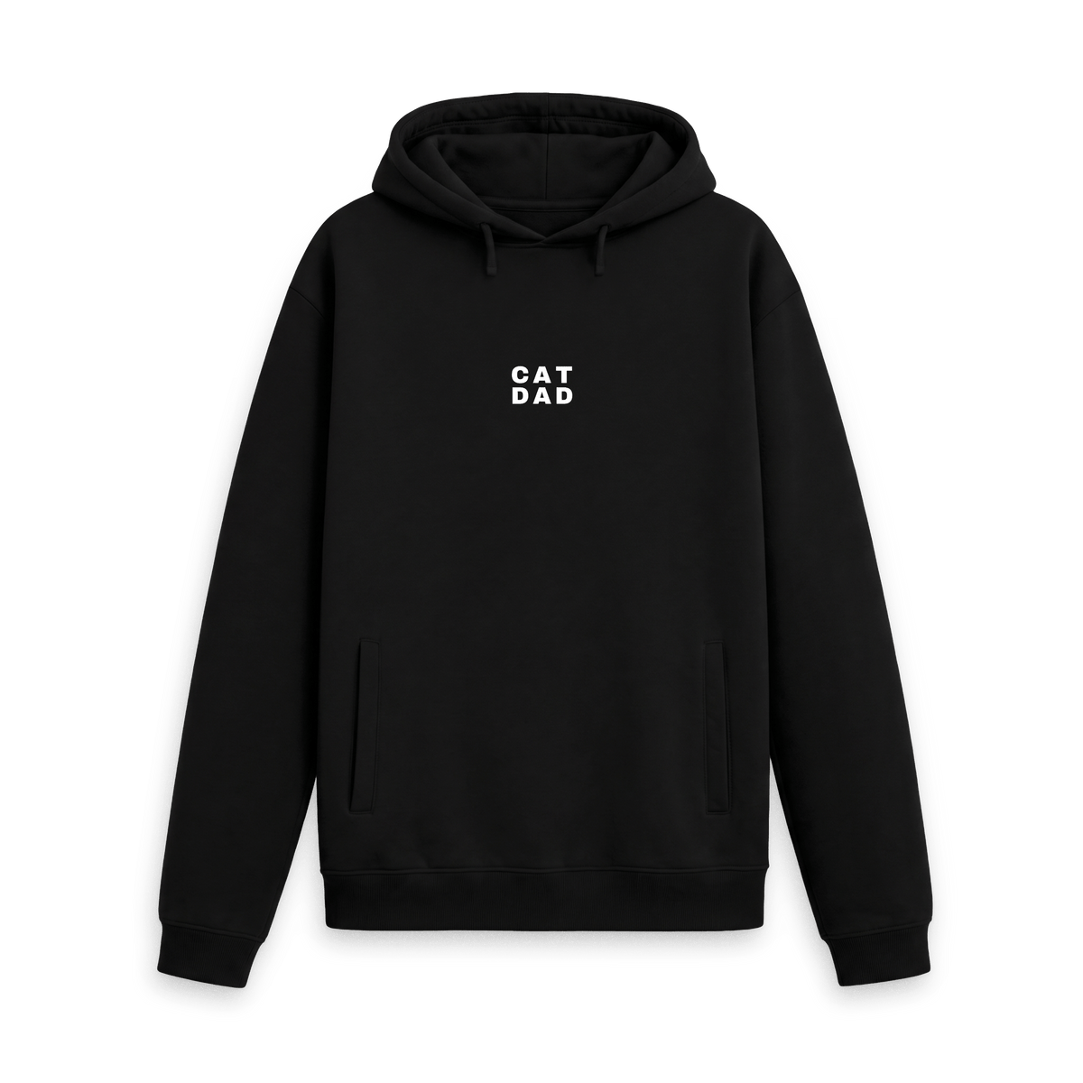 Black Printed Hoody Front