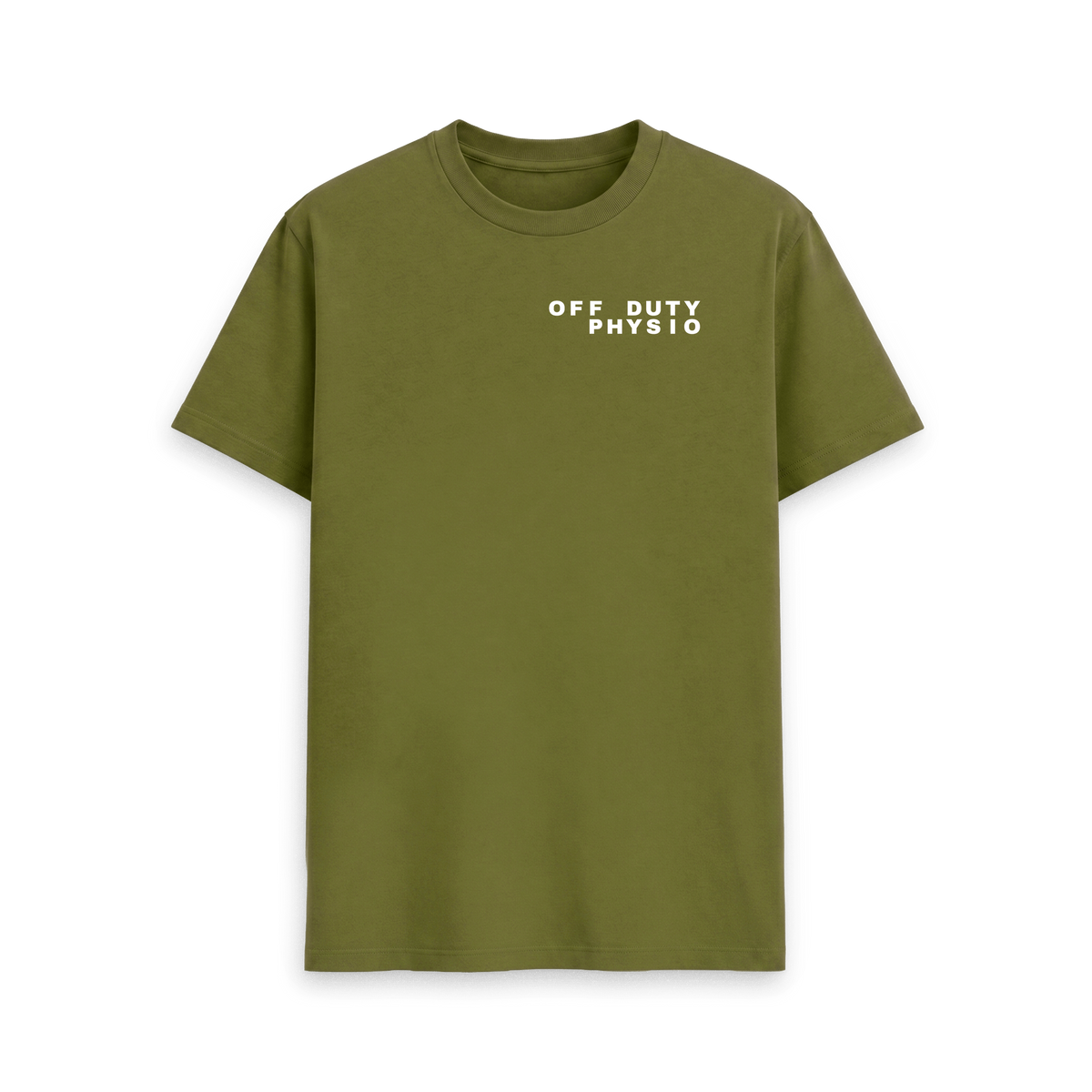 Moss Green Printed T-shirt Front