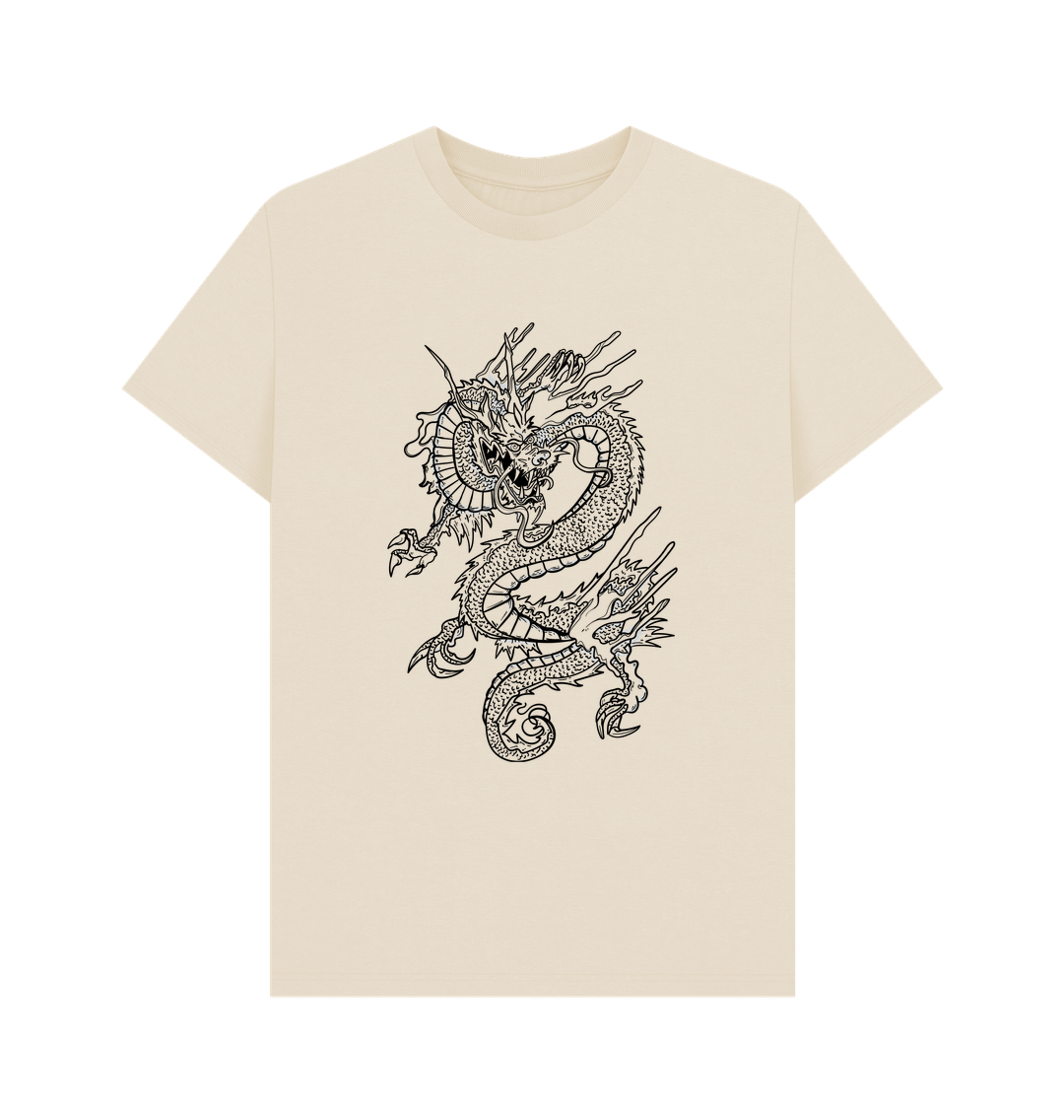 Oat Dragon Organic Cotton Men's T-Shirt