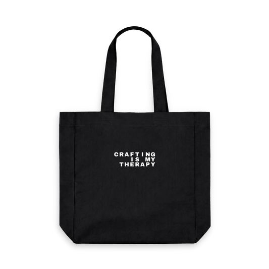 Black Printed Bag Front