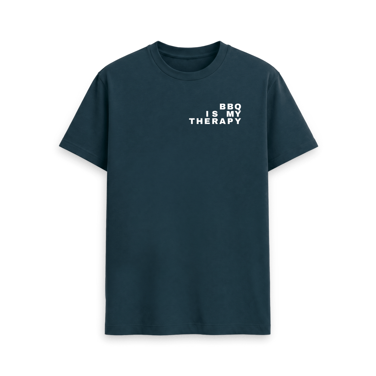 Denim Blue Printed T-shirt Front
