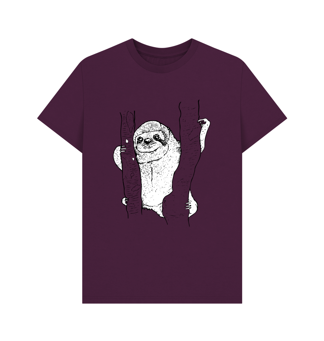 Purple Sloth Men's Organic Cotton T-Shirt