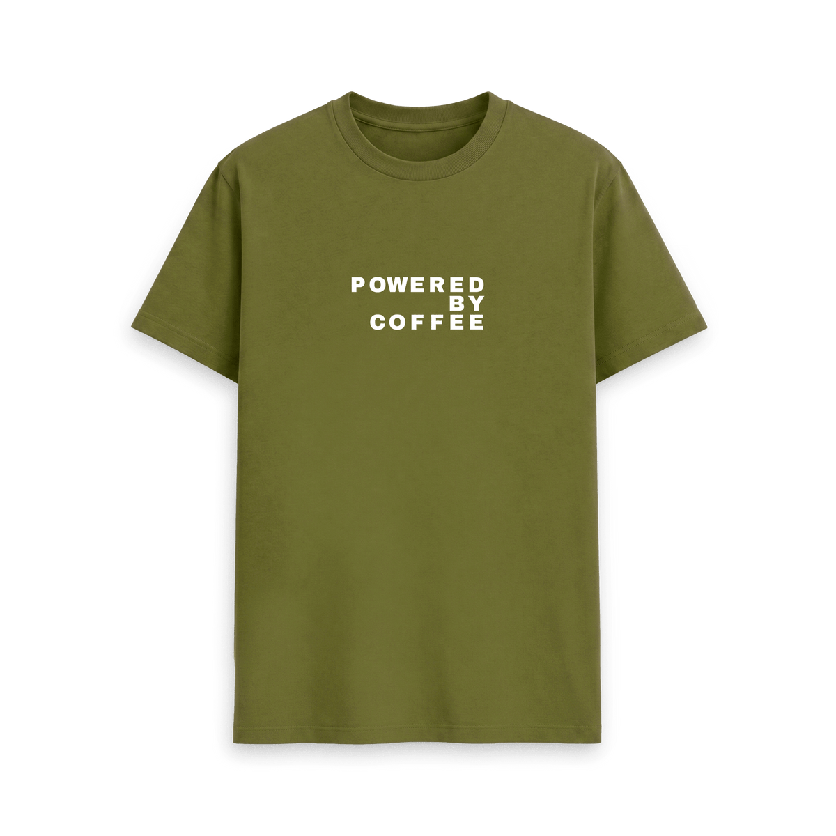 Moss Green Printed T-shirt Front
