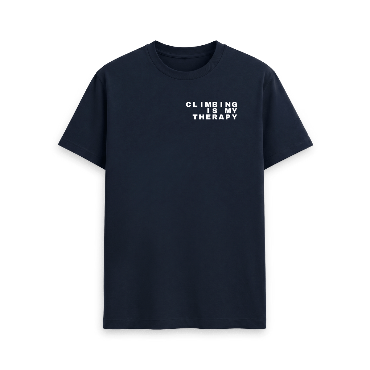 Navy Blue Printed T-shirt Front