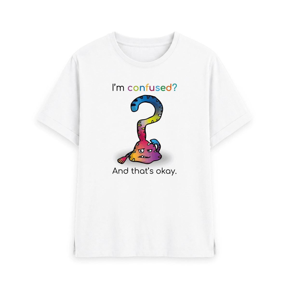 White Printed T-shirt Front