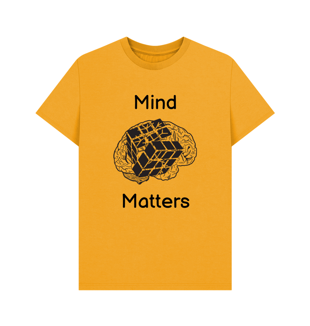 Mustard Mind Matters Men's Mental Health Organic Cotton T-Shirt