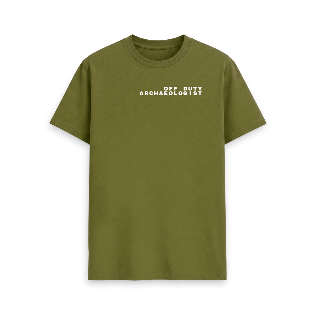 Moss Green Printed T-shirt Front
