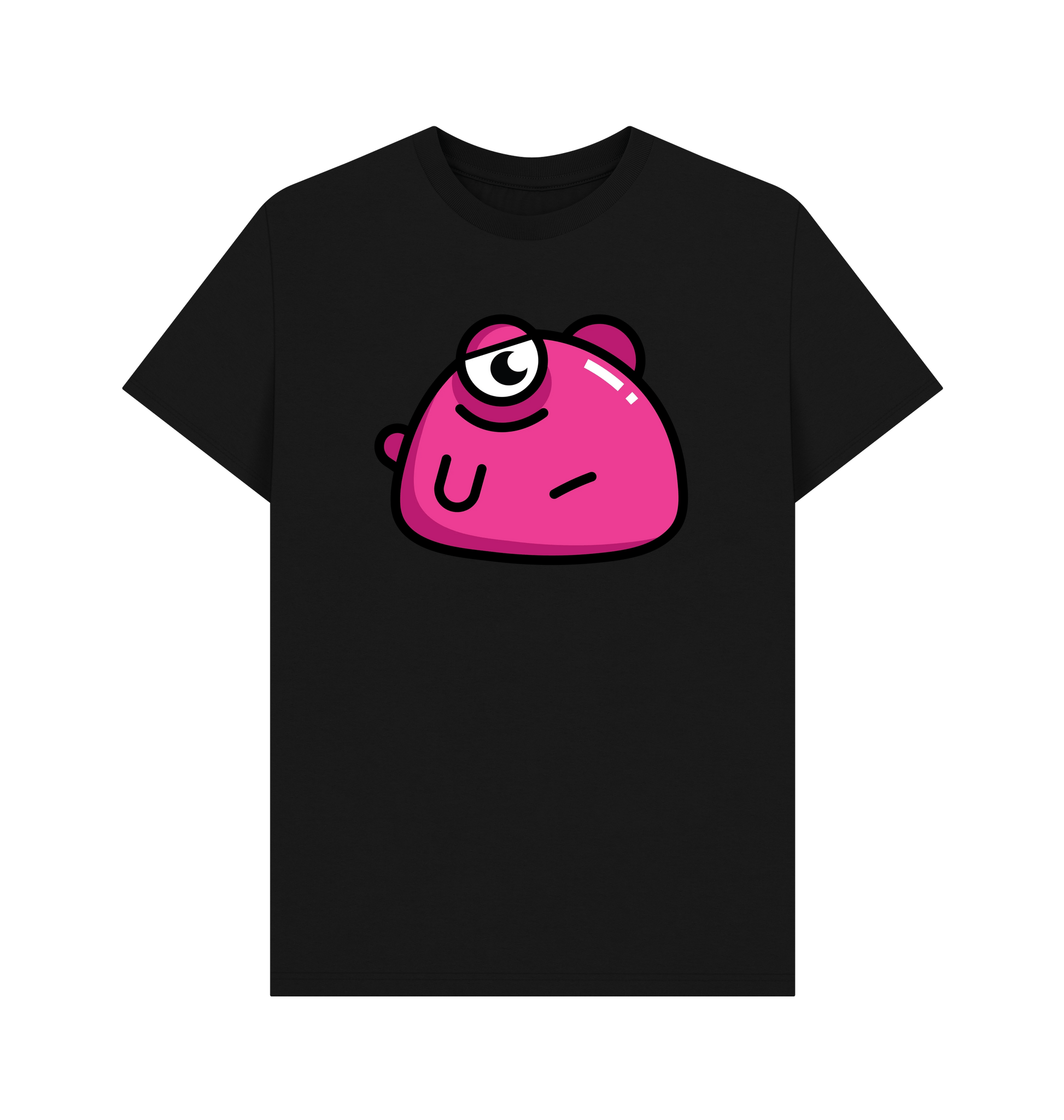 Black Printed T-shirt Front