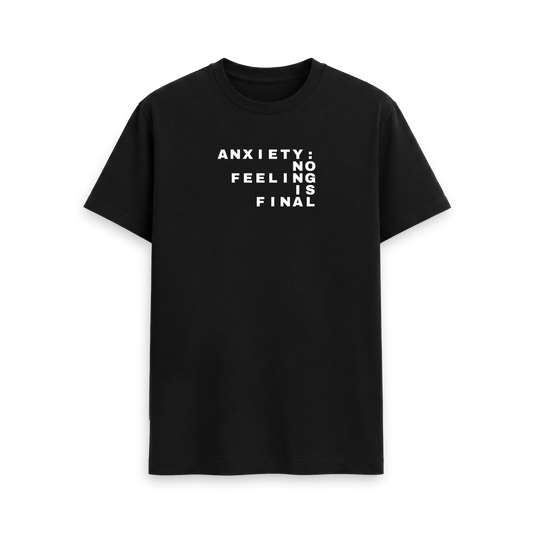 Black Printed T-shirt Front