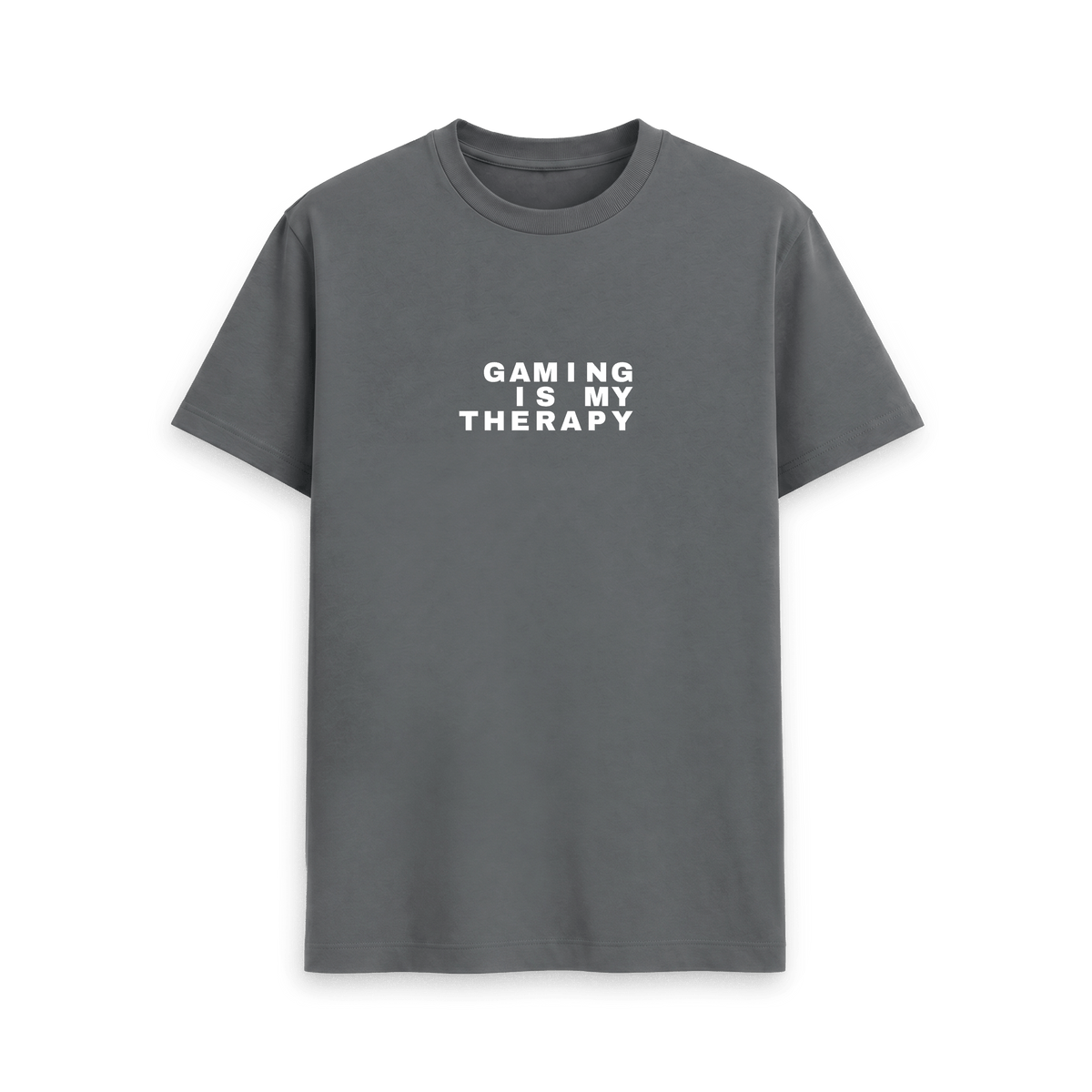Slate Grey Printed T-shirt Front