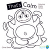 That's Calm Children's Guided Meditation Colouring Sheets Digital Download