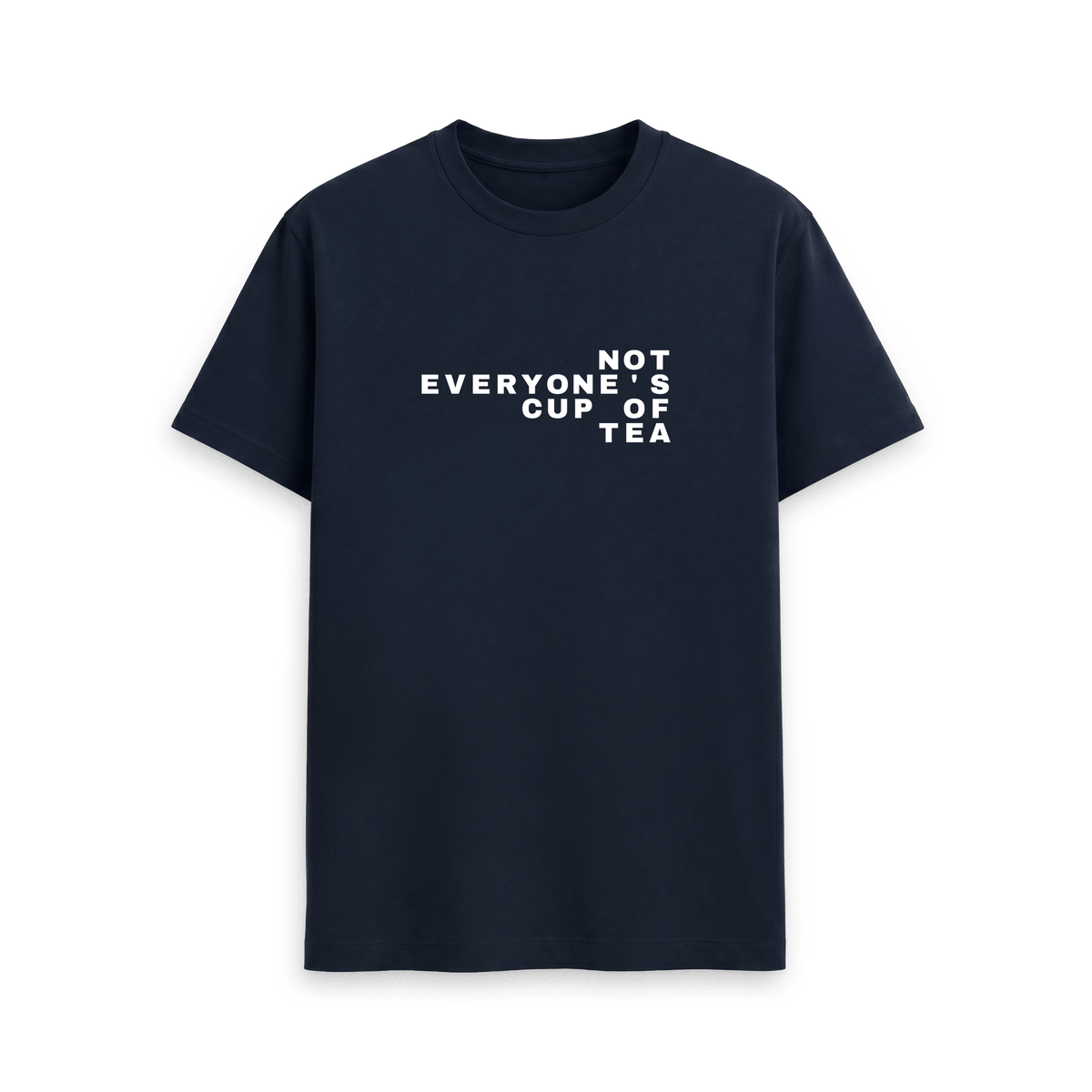 Navy Blue Printed T-shirt Front