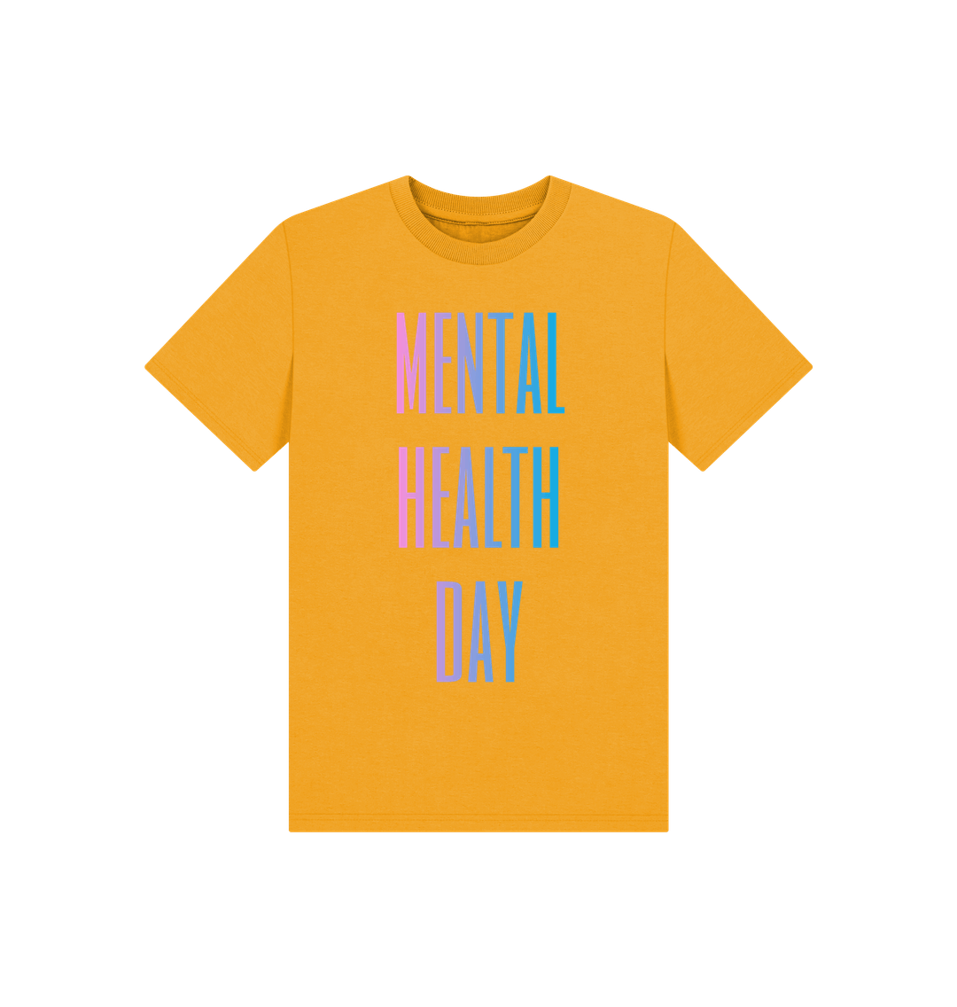 Mustard Mental Health Day Clothing Organic Cotton T-Shirt Children's