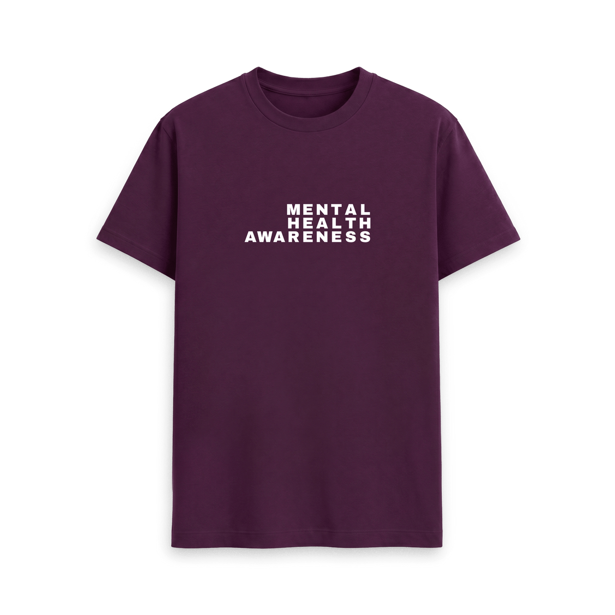 Purple Printed T-shirt Front