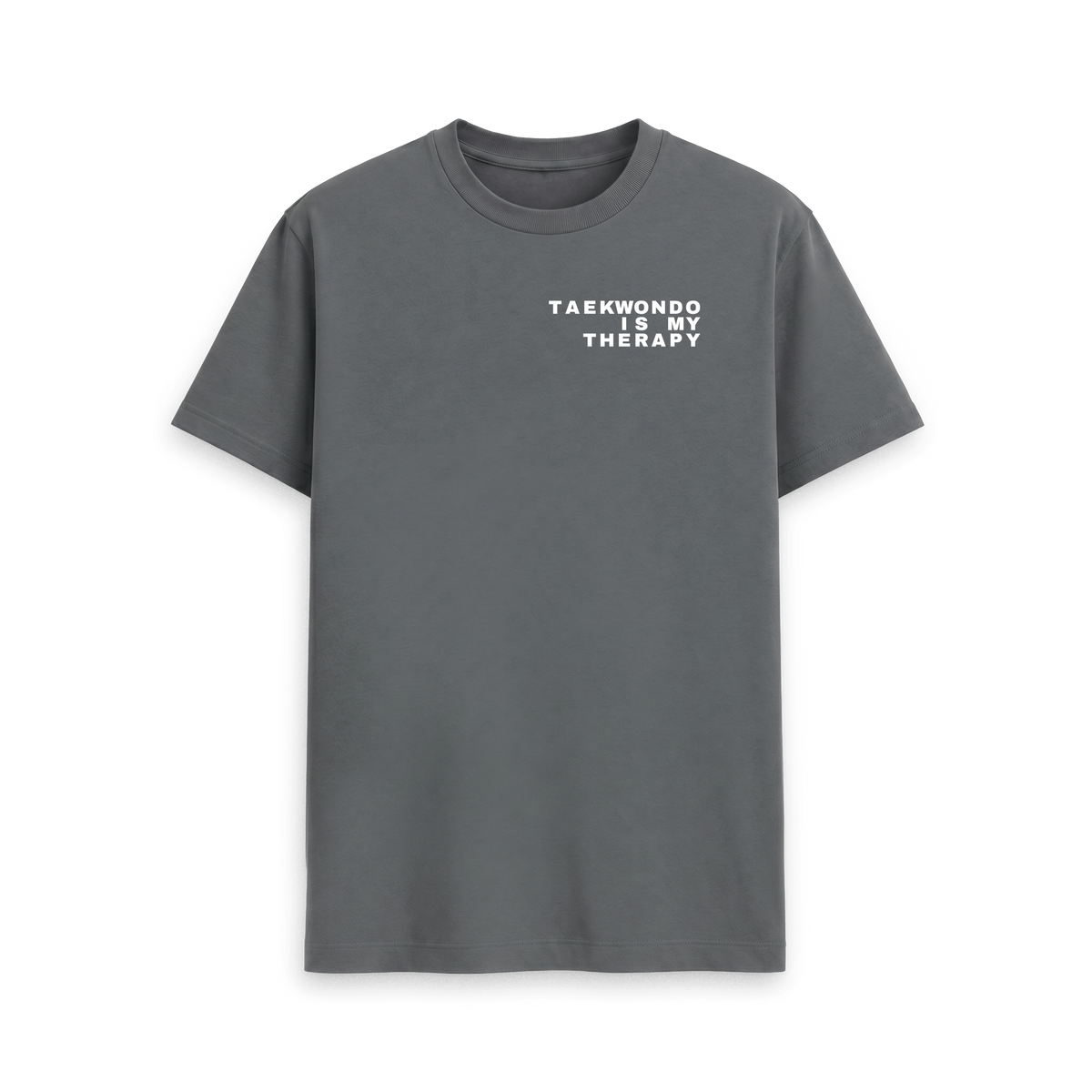Slate Grey Printed T-shirt Front