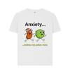 White Organic Cotton Anxiety Makes My Pulse Race Mental Health Women's T-Shirt