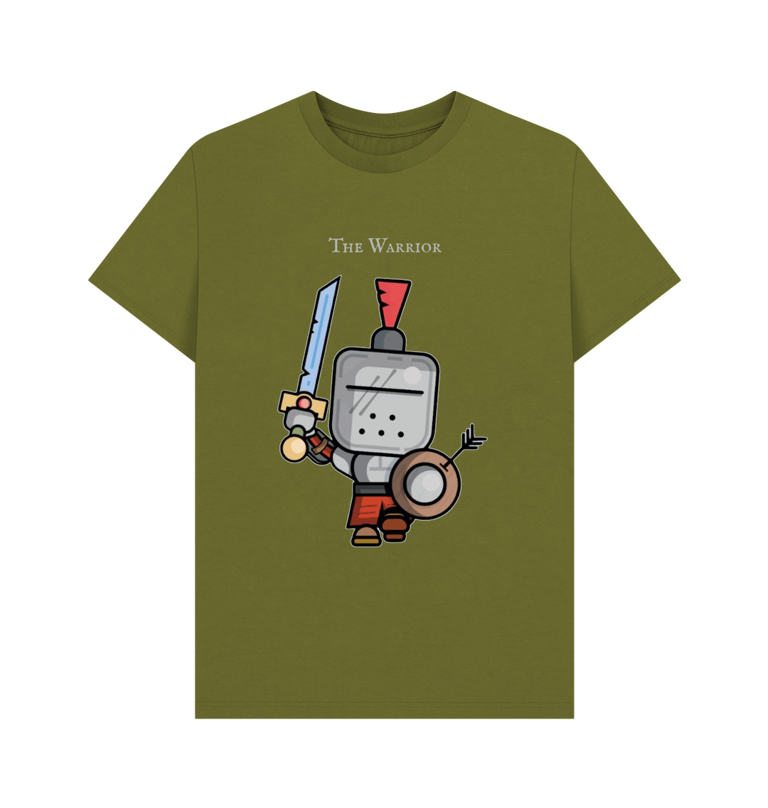Moss Green Printed T-shirt Front