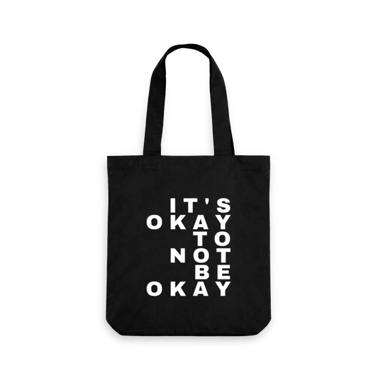 Black Printed Bag Front