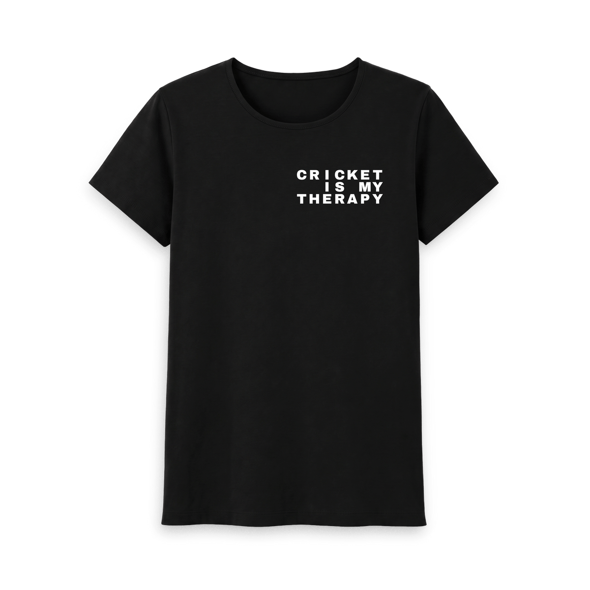 Black Printed T-shirt Front