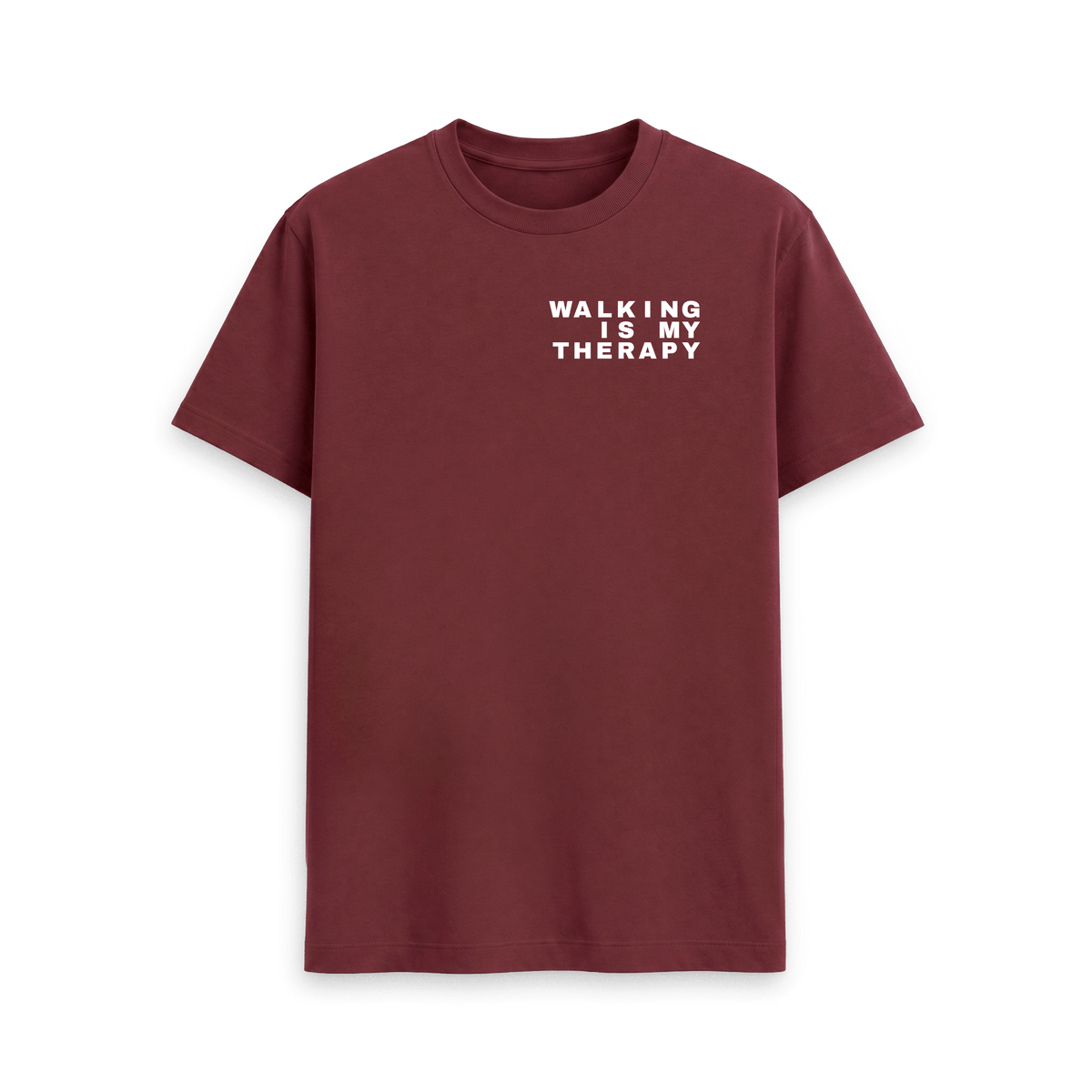 Red Wine Printed T-shirt Front