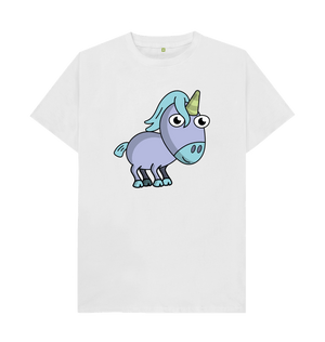 White Unicorn Organic Cotton Men's T-shirt