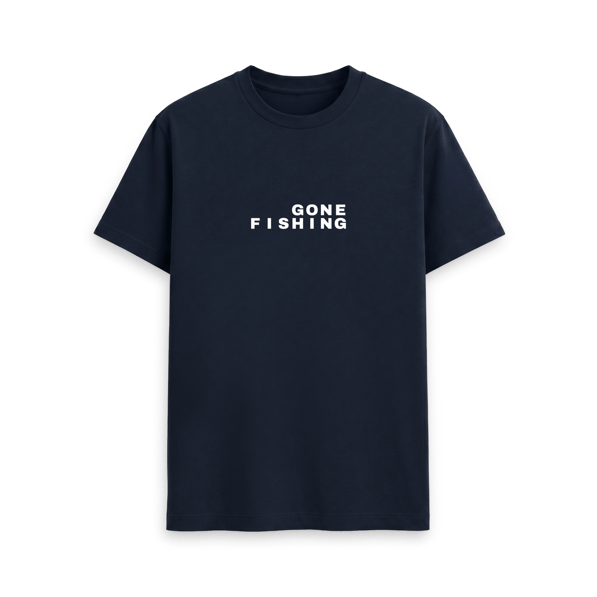 Navy Blue Printed T-shirt Front