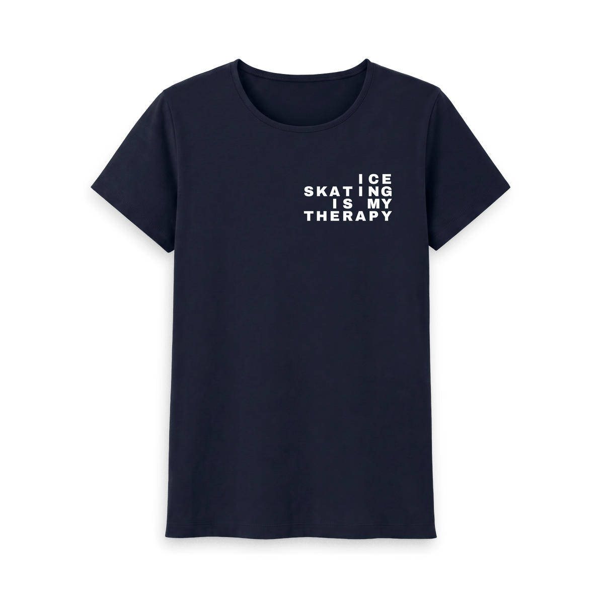 Navy Blue Printed T-shirt Front