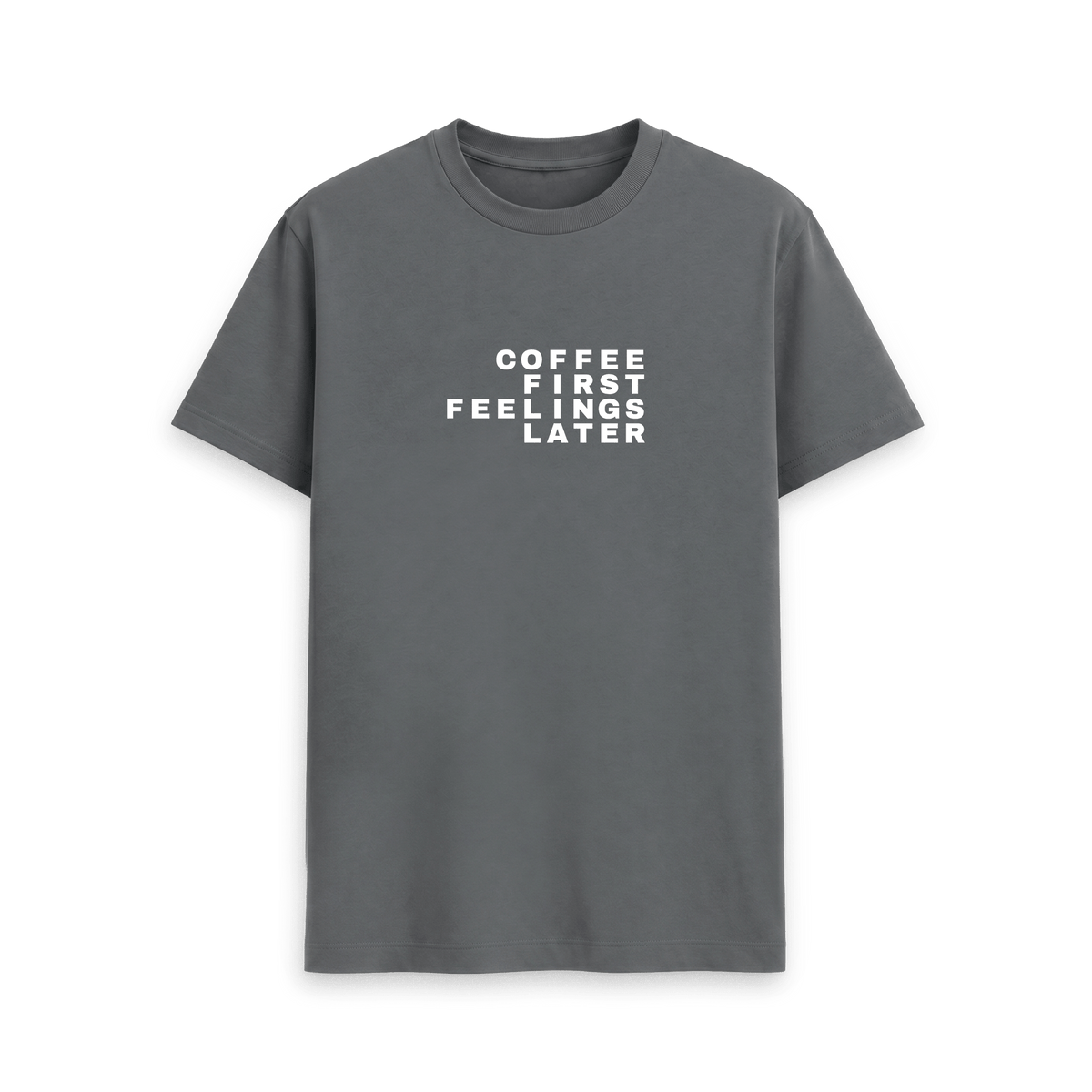 Slate Grey Printed T-shirt Front