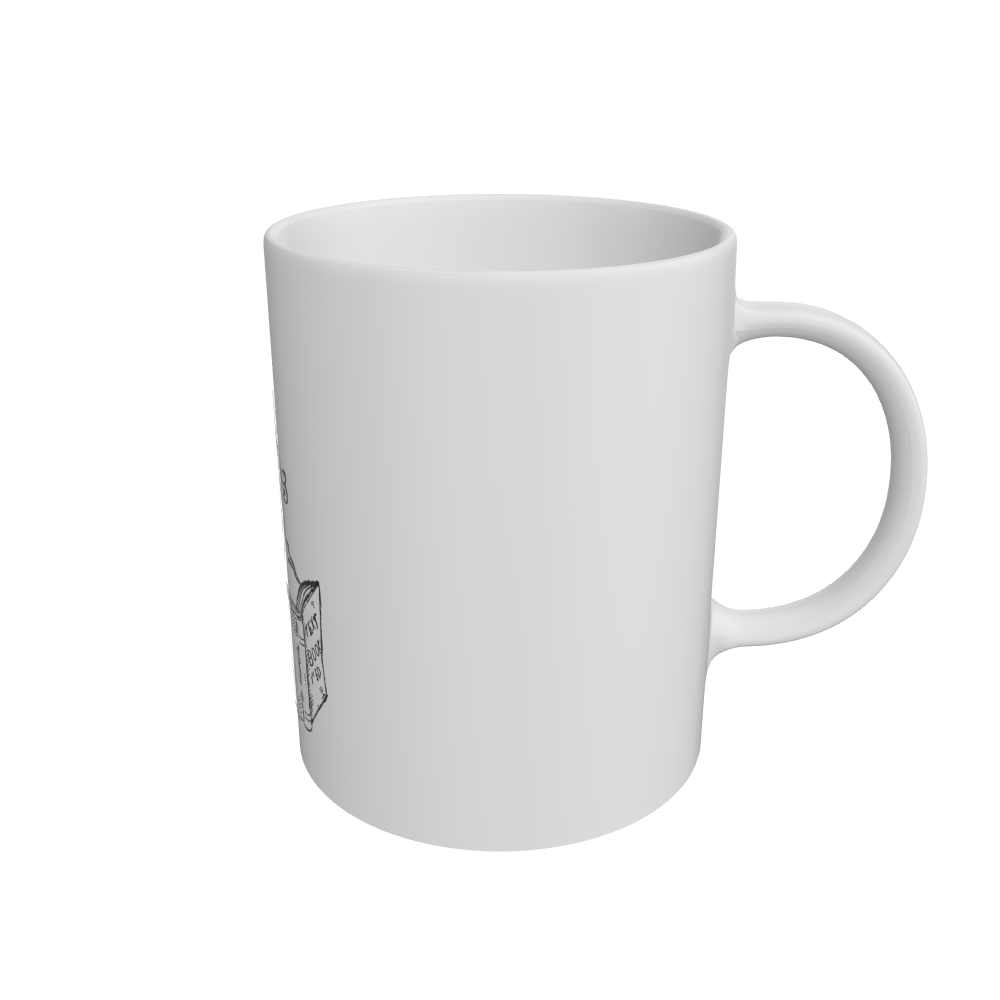 White Octopus Teacher Mug