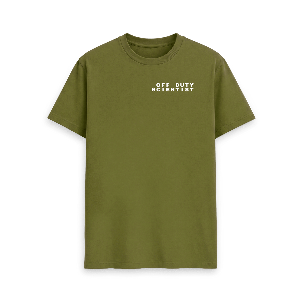 Moss Green Printed T-shirt Front