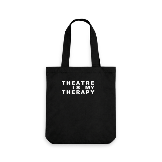 Black Printed Bag Front