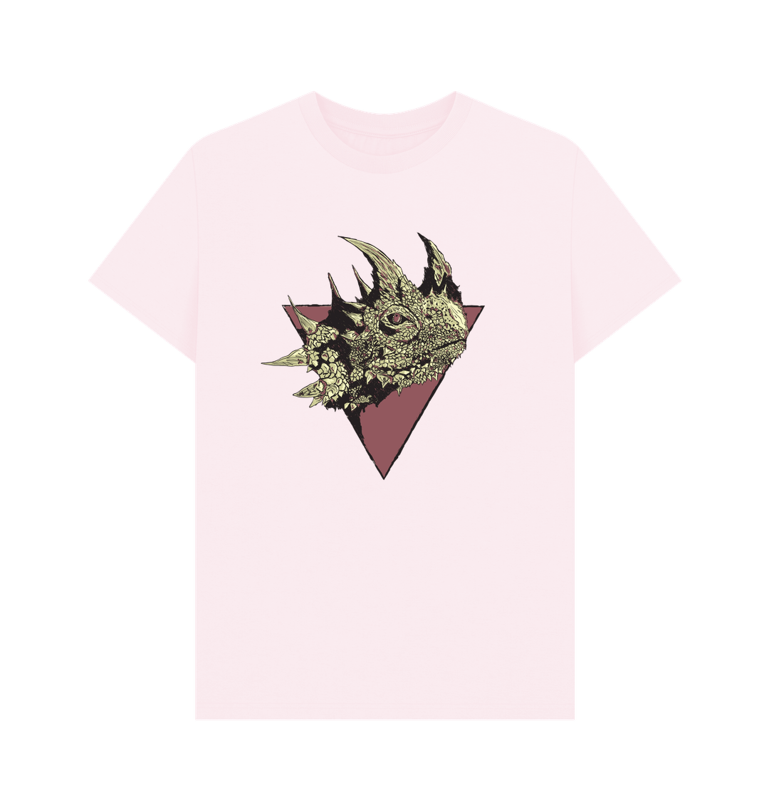 Pink Dragon Head Organic Cotton Men's T-Shirt