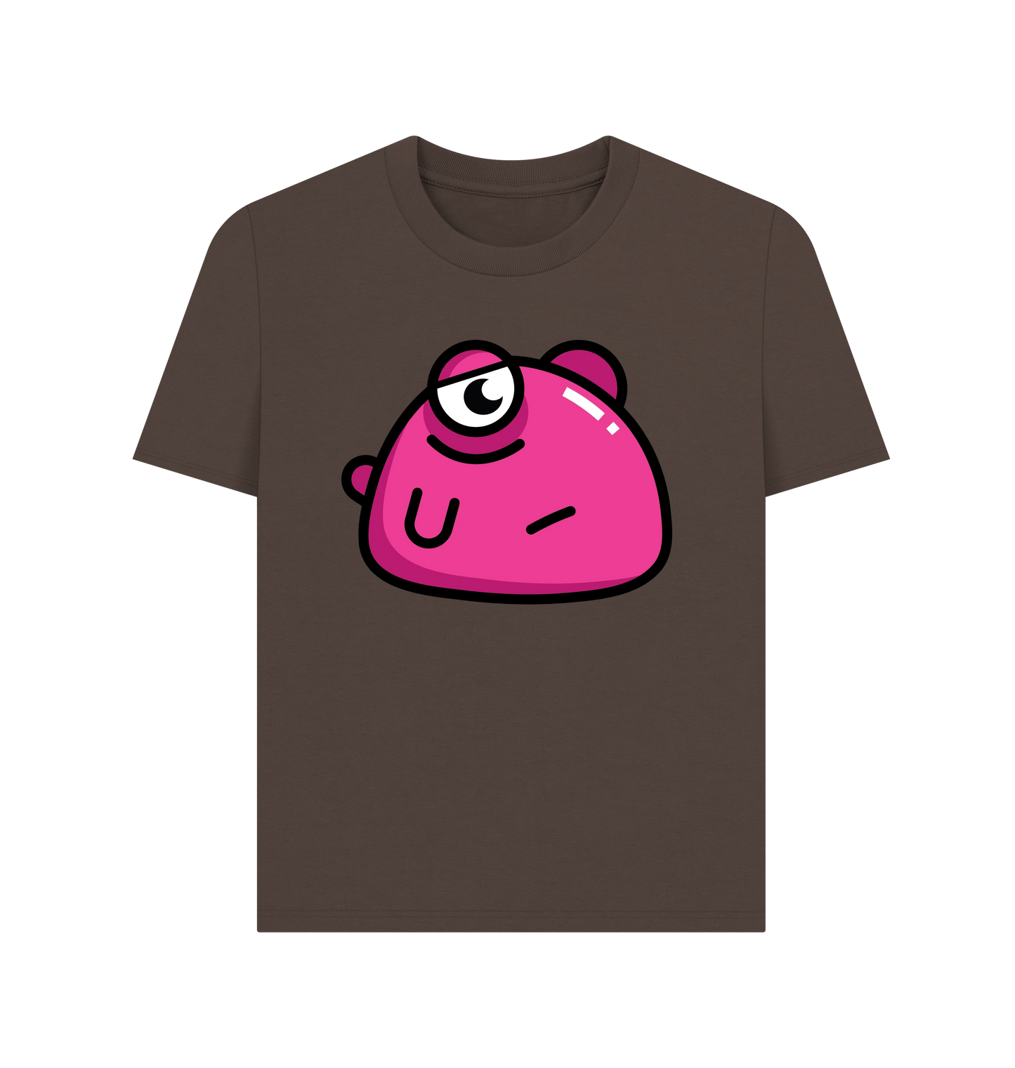 Chocolate Printed T-shirt Front