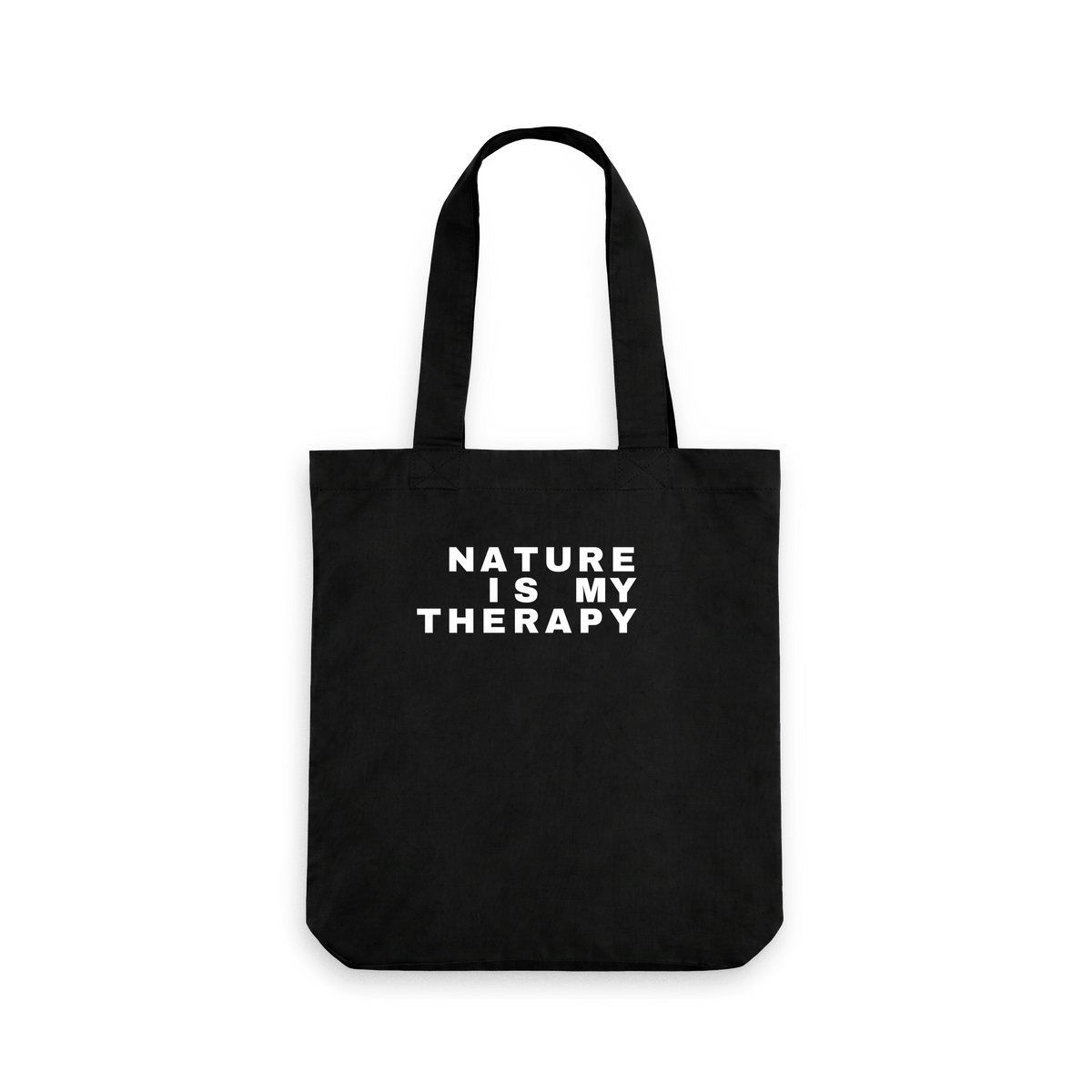 Black Printed Bag Front