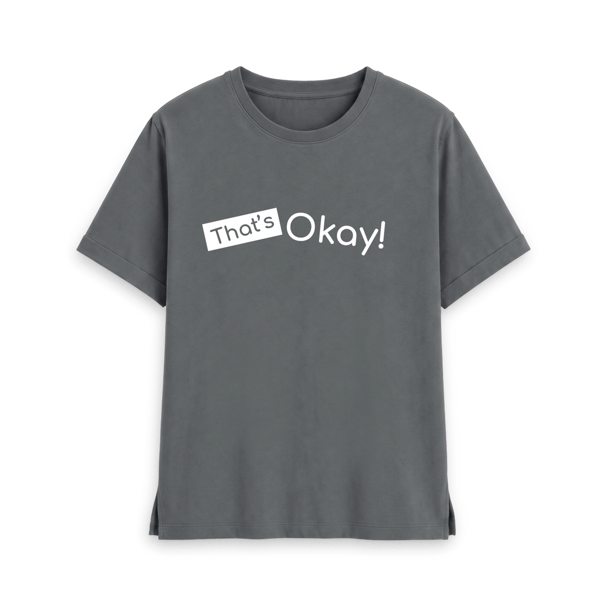 Slate Grey Printed T-shirt Front