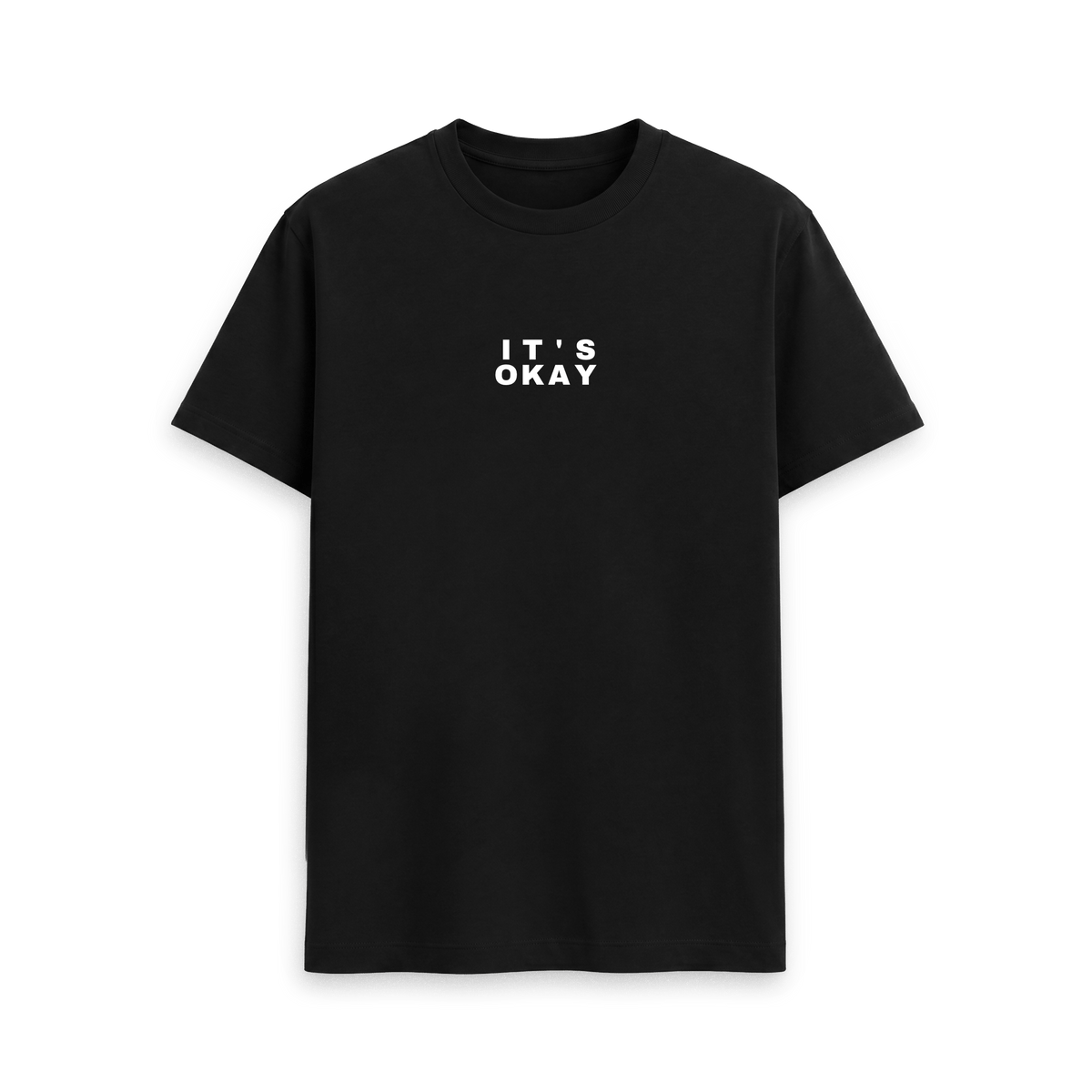 Black Printed T-shirt Front