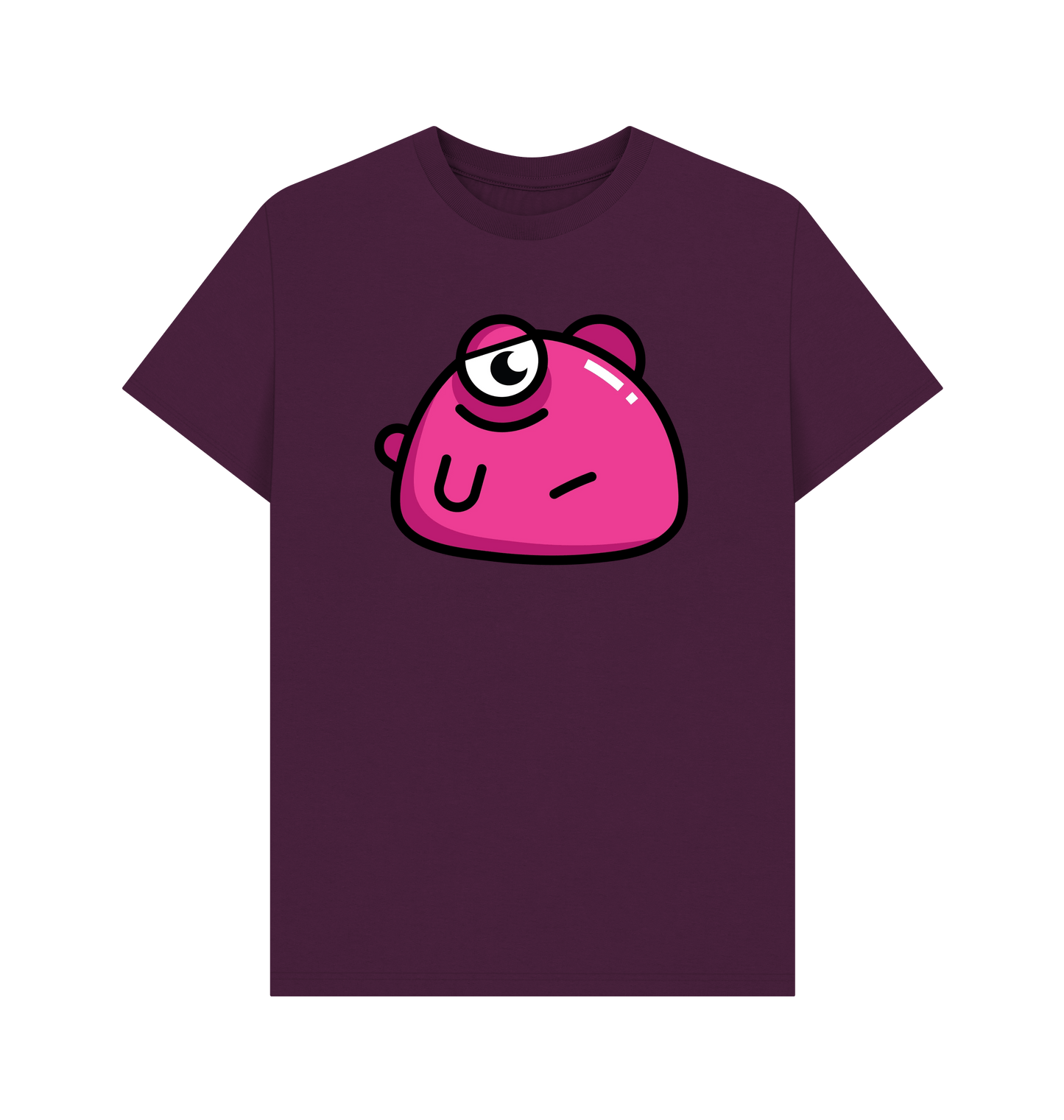 Purple Printed T-shirt Front