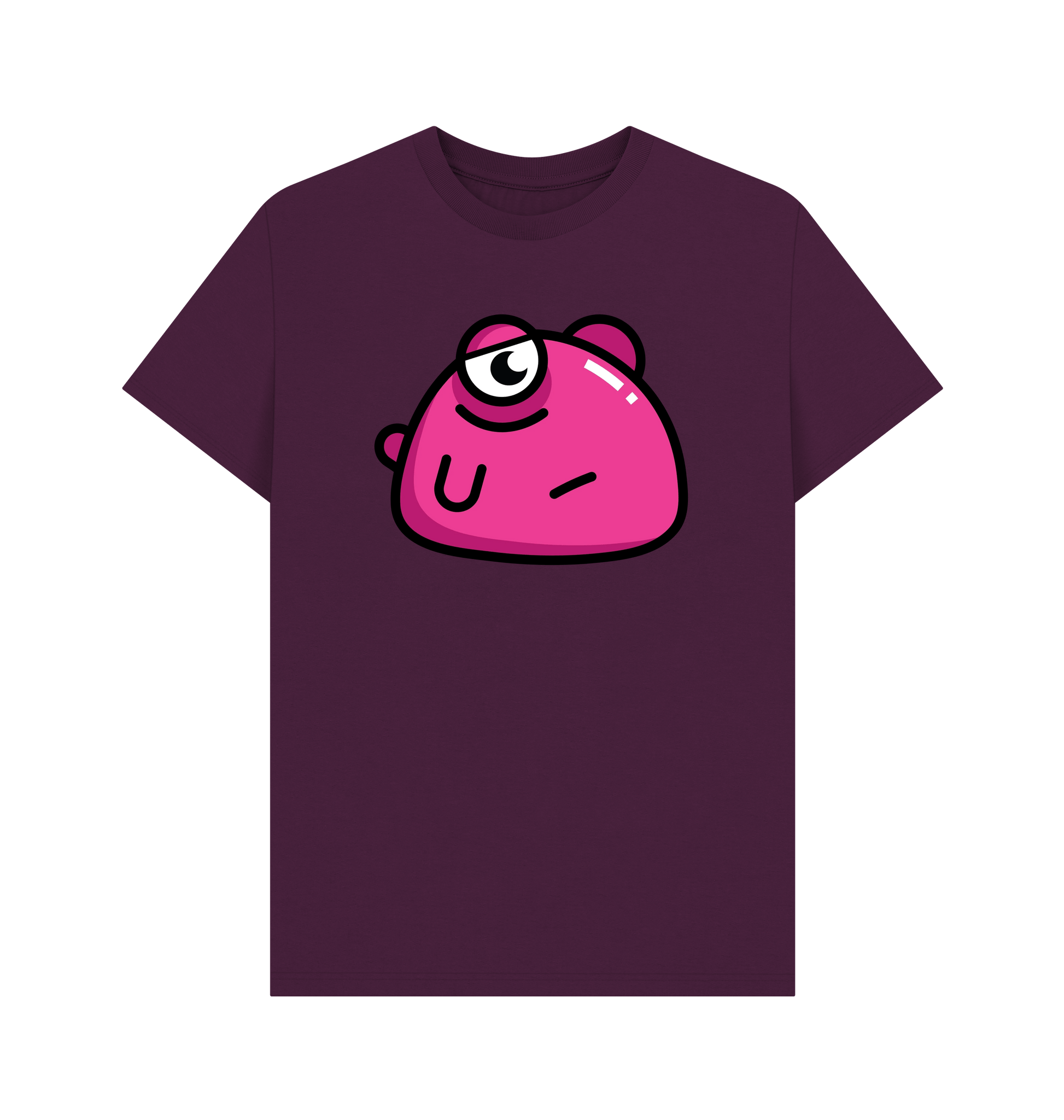 Purple Printed T-shirt Front