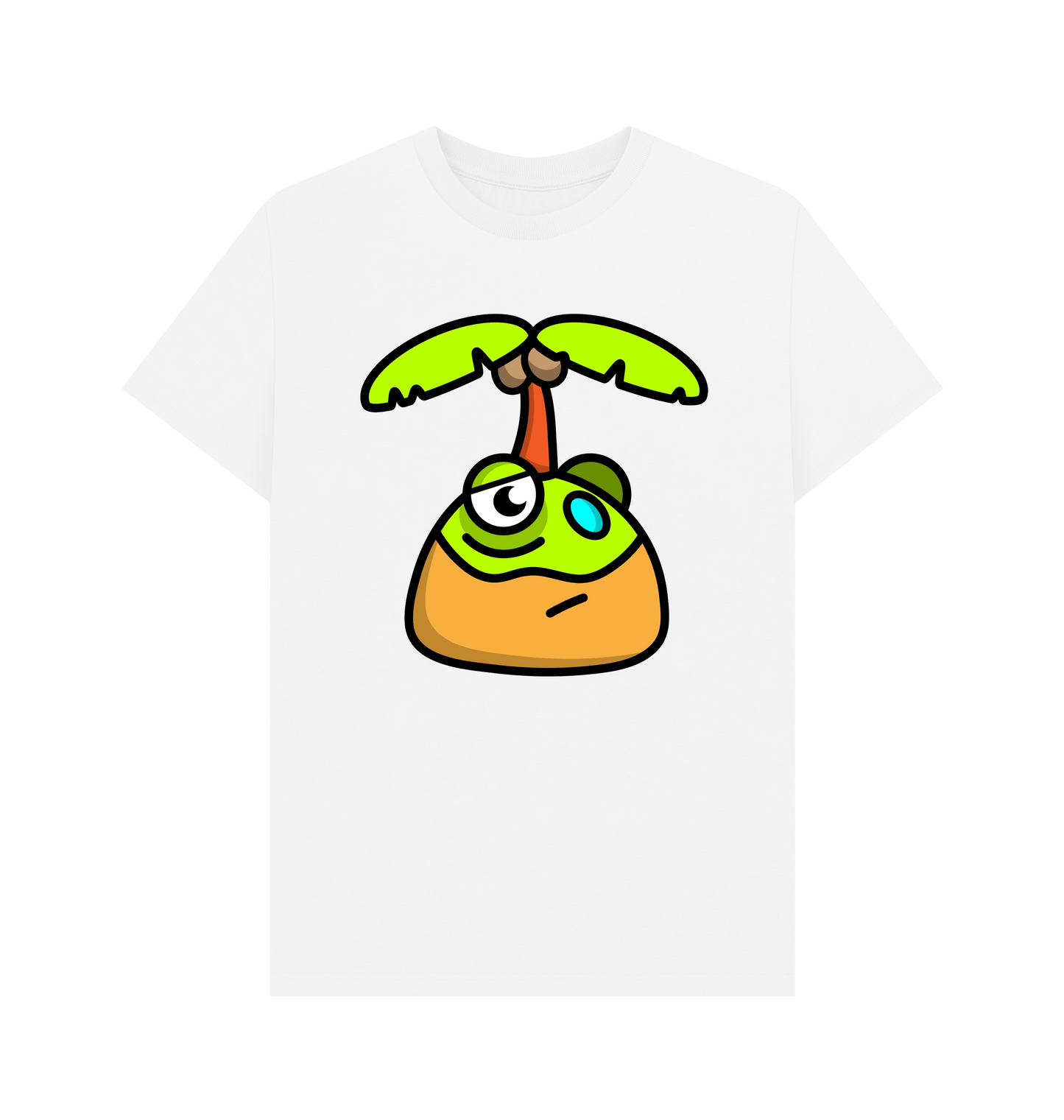 White Printed T-shirt Front