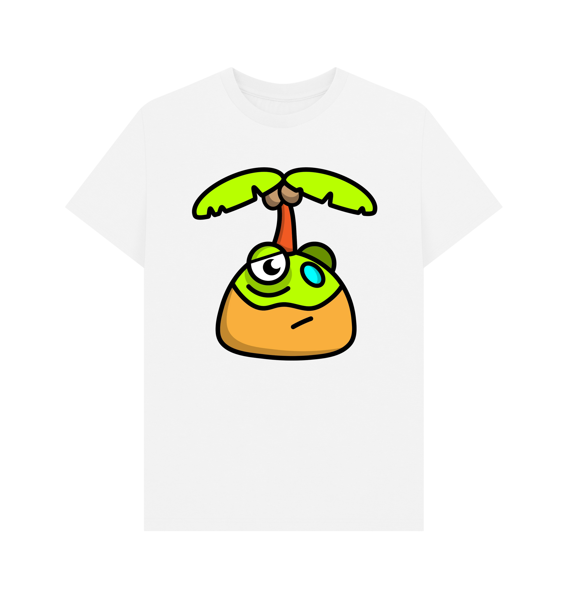 White Printed T-shirt Front