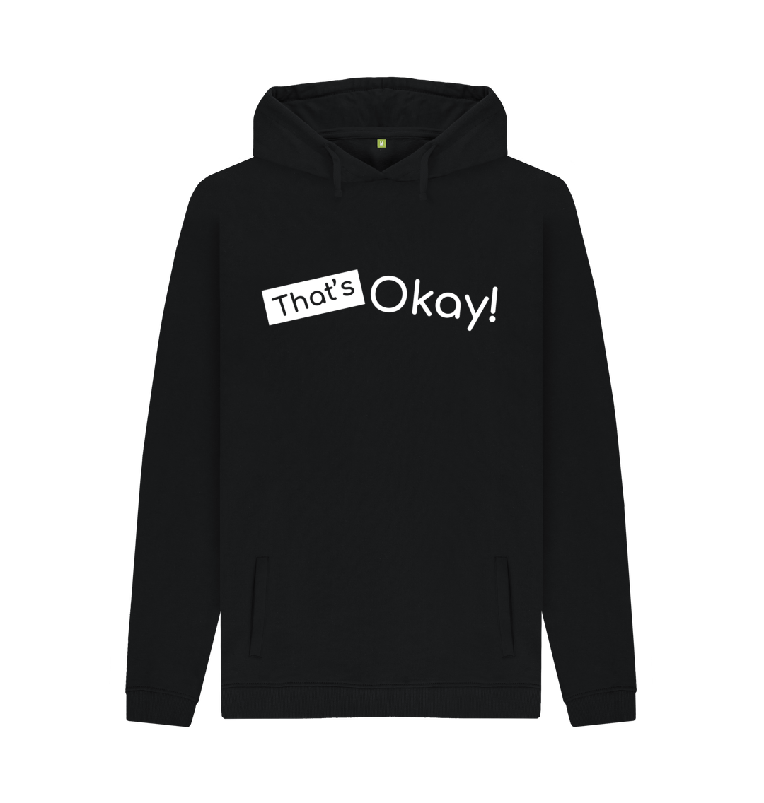 Black Printed Hoody Front