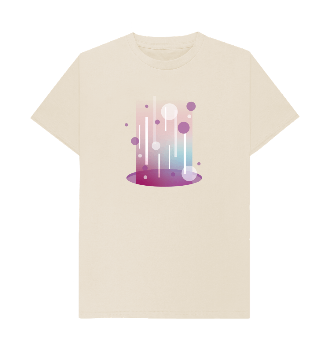 Oat Organic Cotton Teleport Portal Pattern Men's T-Shirt