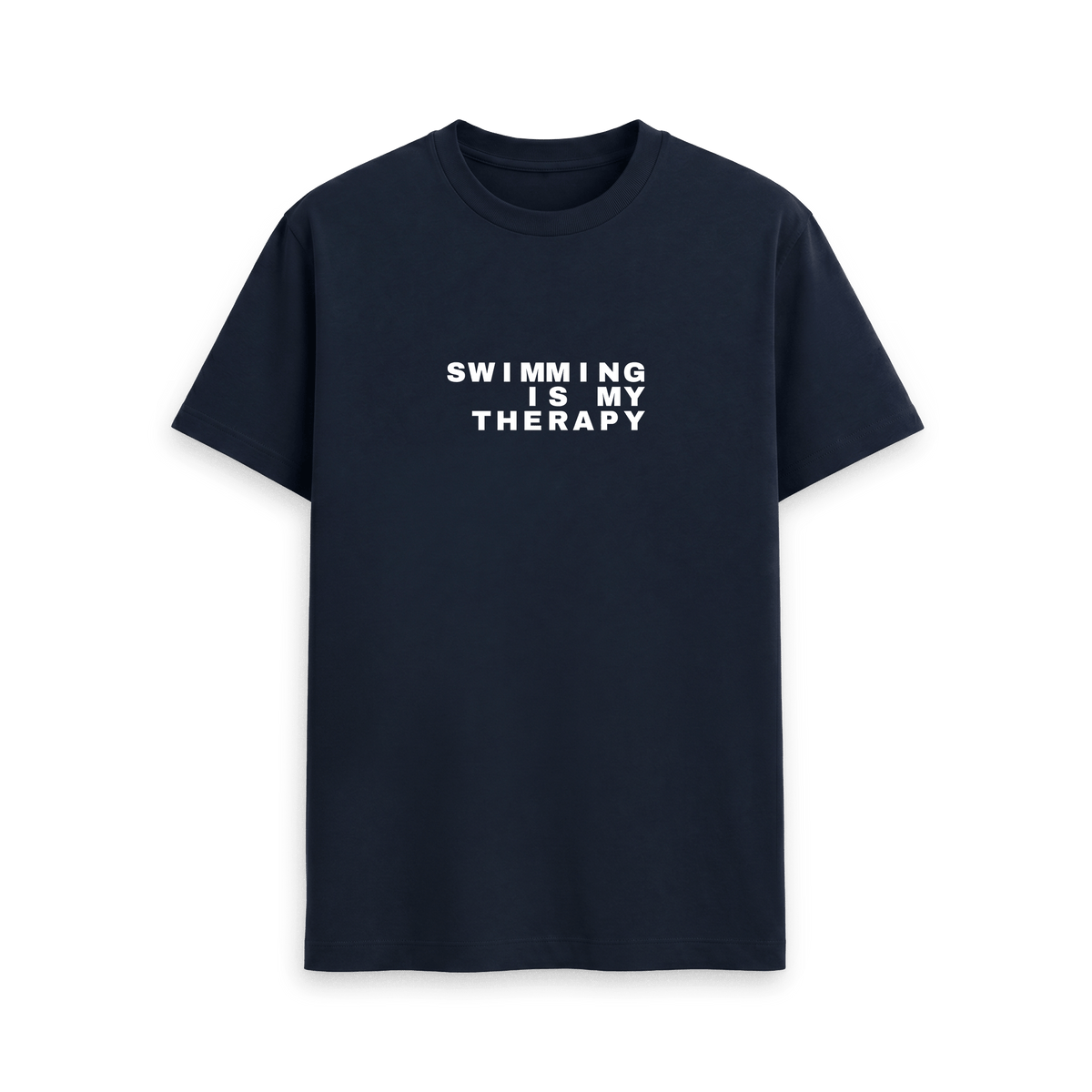 Navy Blue Printed T-shirt Front