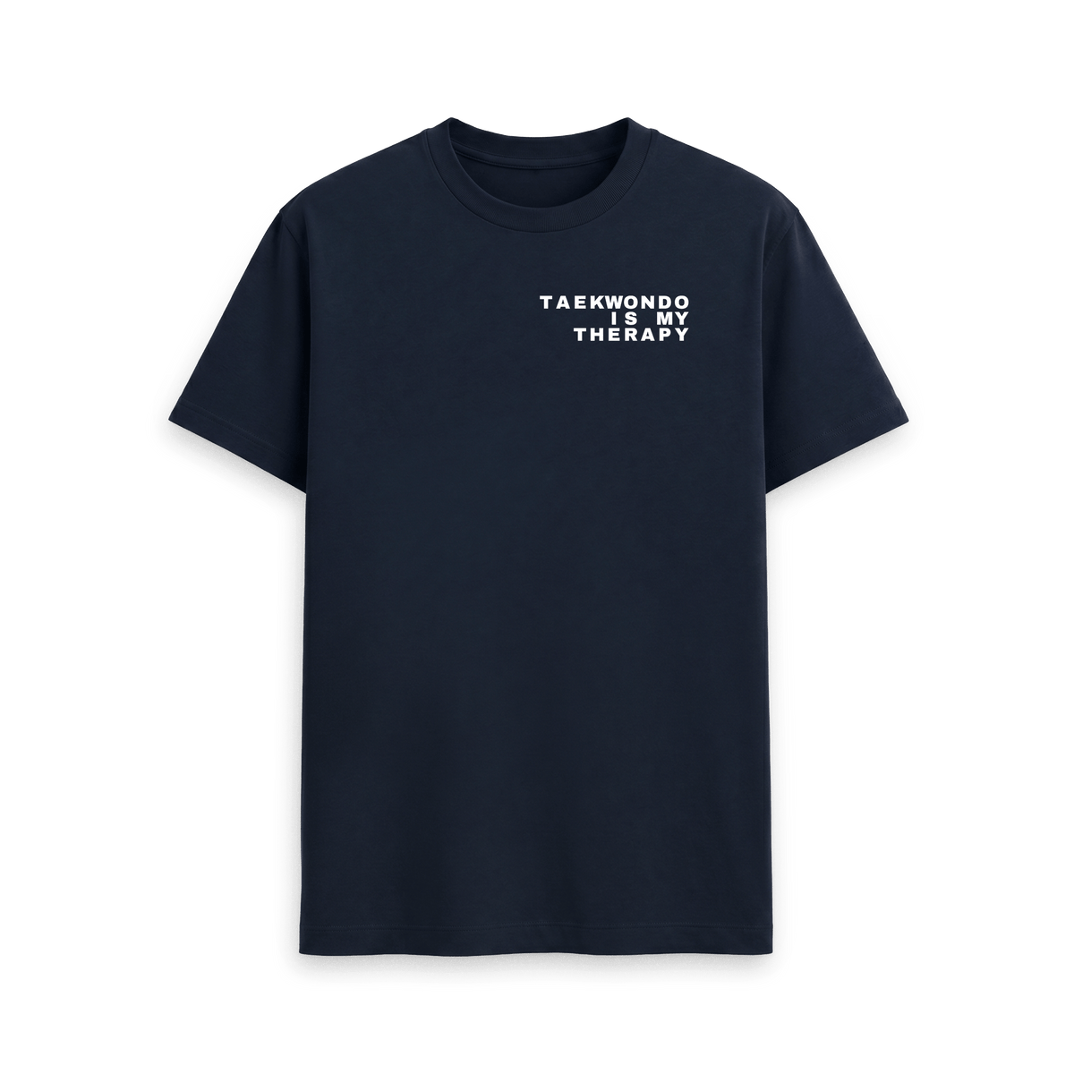 Navy Blue Printed T-shirt Front