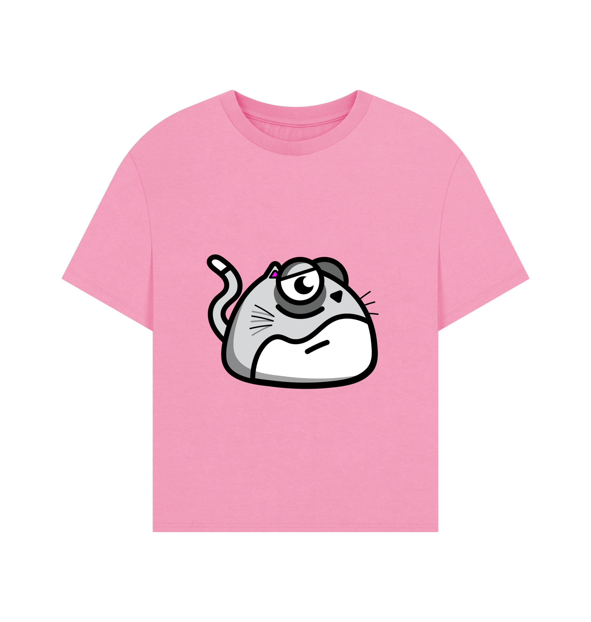Rose Pink Printed T-shirt Front