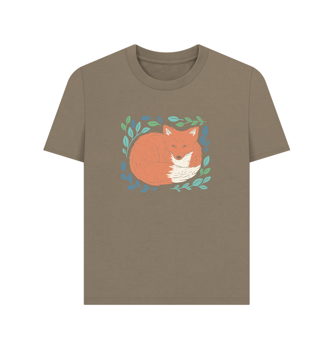 Willow Art Fox Organic Cotton Women's T-Shirt