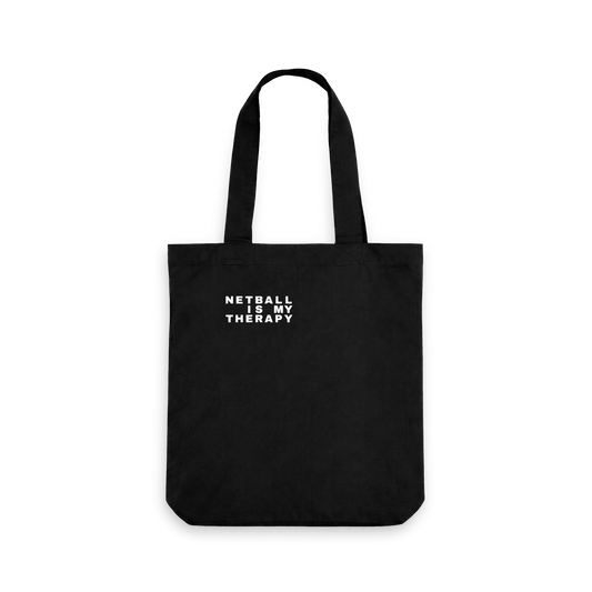Black Printed Bag Front